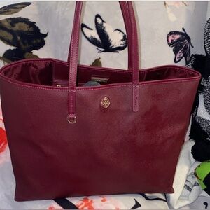 TORY BURCH CAMERON TOTE BAG EUC